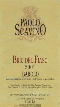 2007 Scavino Barolo Bric del Fiasc
